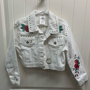 White belle Jean jacket